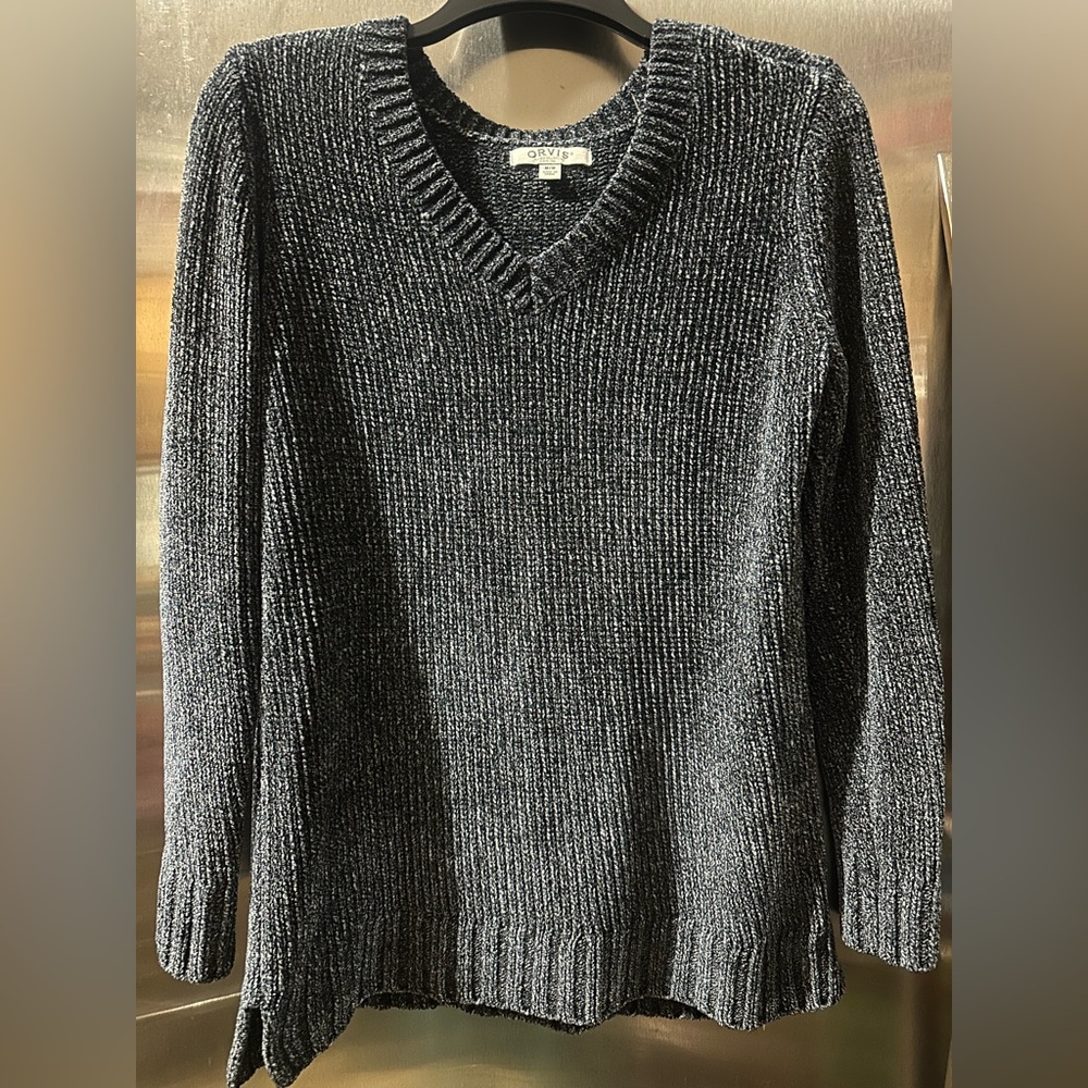 Orvis Black Long Sleeve Knit Top